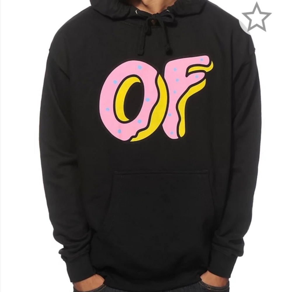 ODD FUTURE  OFWGKTA BLACK FLEECE HOODIE SWEAT SHIRT JACKET// Small